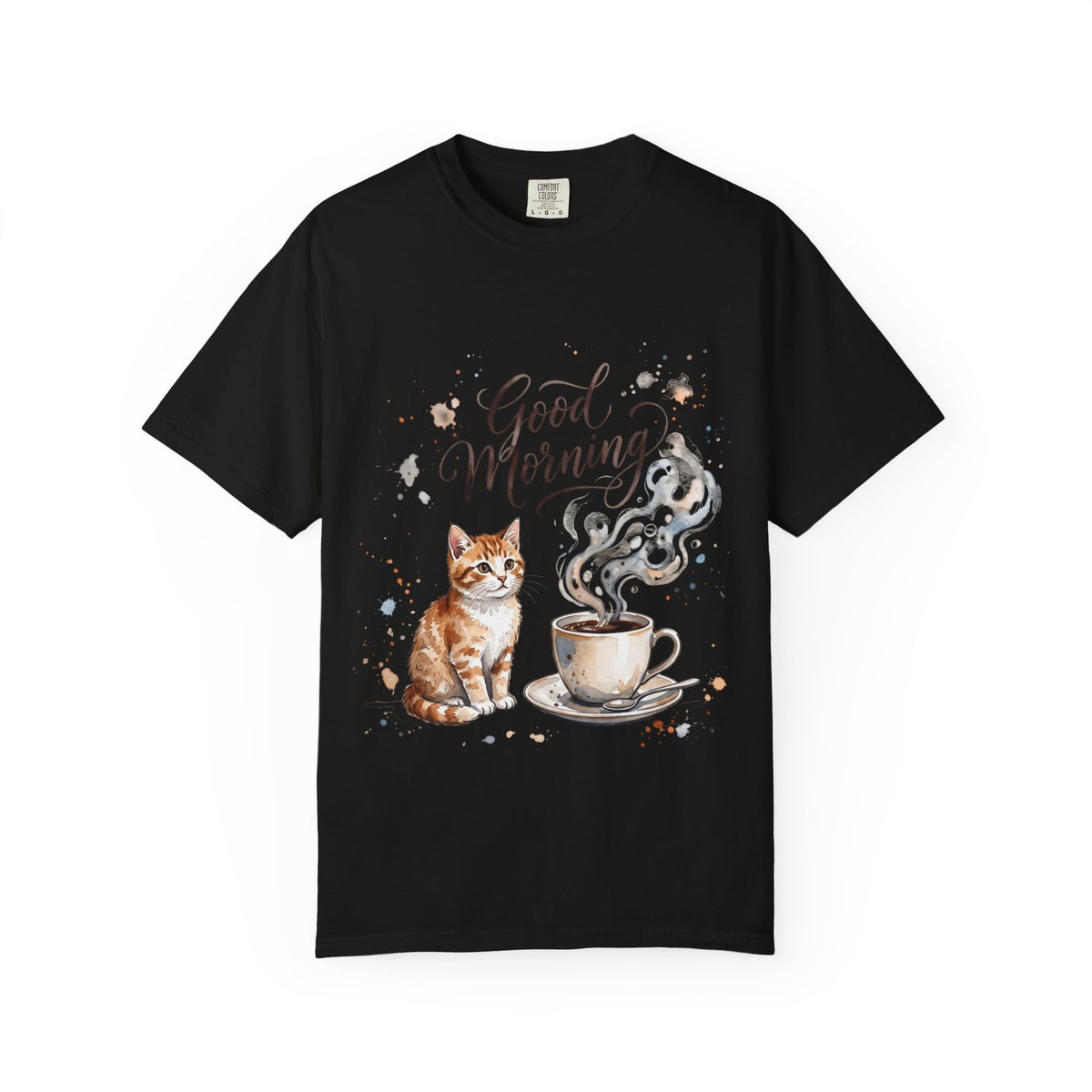 Good Morning Cat Coffee T-Shirt