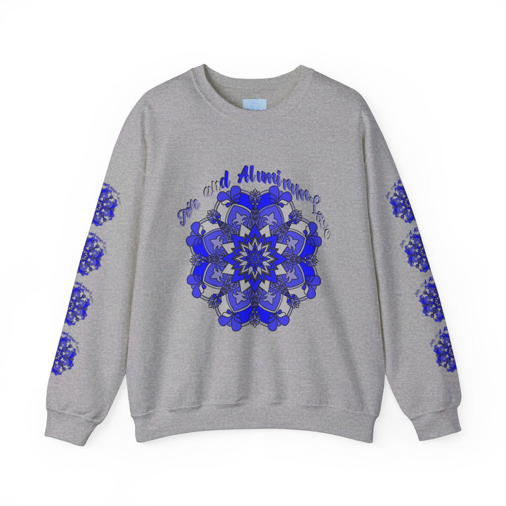 A cozy and stylish unisex sweatshirt celebrating the 10th anniversary with a Tin and Aluminum Love design