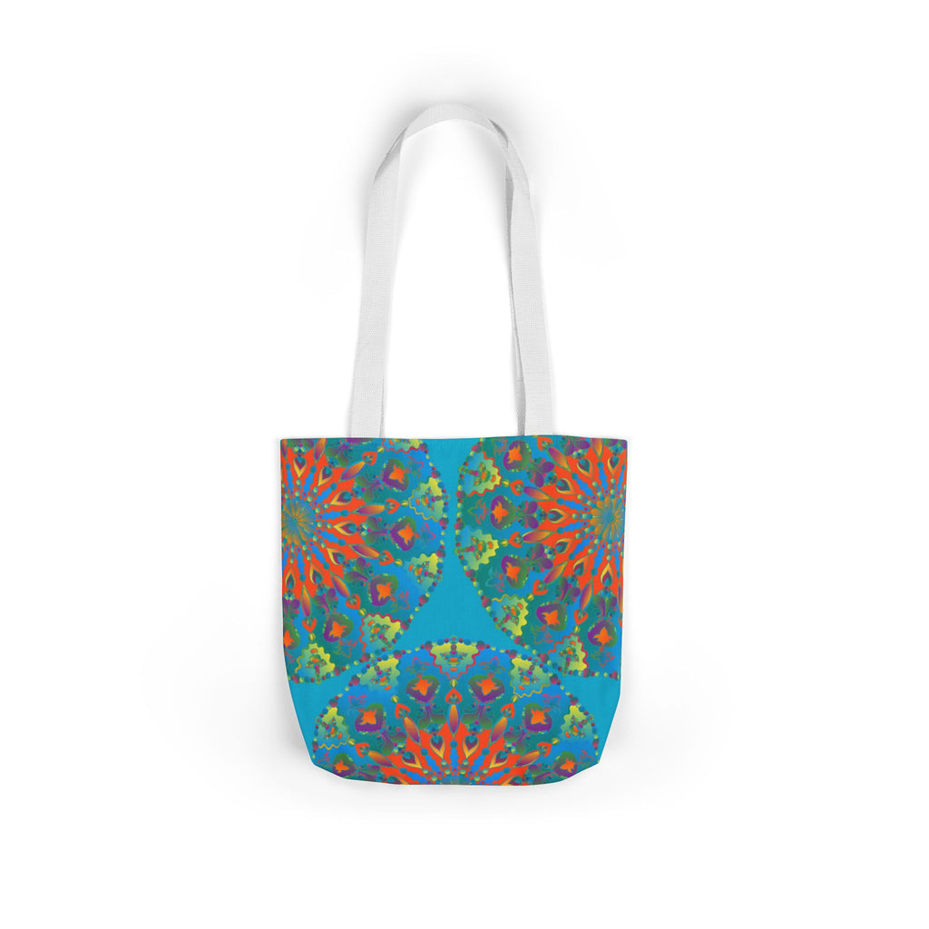 Canvas Tote Bag in Bright Tropical Colors for Summer Fun