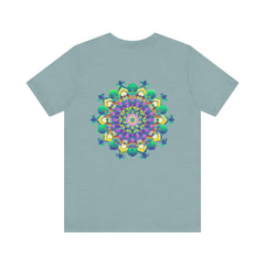 Vibrant Mandala Tee featuring intricate design for spiritual peace and harmony, perfect for meditation and yoga practice