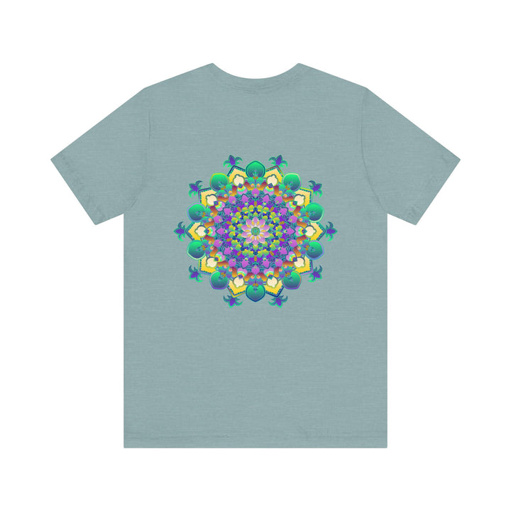 Vibrant Mandala Tee featuring intricate design for spiritual peace and harmony, perfect for meditation and yoga practice