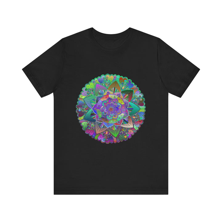 Vibrant Mandala Tee - Colorful and Psychedelic shirt featuring intricate and colorful mandala design, perfect for free spirits and lovers of vibrant style