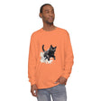 Black Cat Watercolor Splash T-Shirt featuring a playful feline design on a comfortable, stylish tee for cat lovers and art enthusiasts