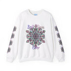 Best Mom Ever Unisex Heavy Blend™ Crewneck Sweatshirt in pink, featuring stylish design and comfortable fit