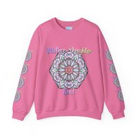 Unisex heavy blend crewneck sweatshirt featuring 'Mother-Daughter Bond' design, perfect birthday gift for mom