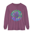 Colorful and intricate mandala design long sleeve t-shirt for women