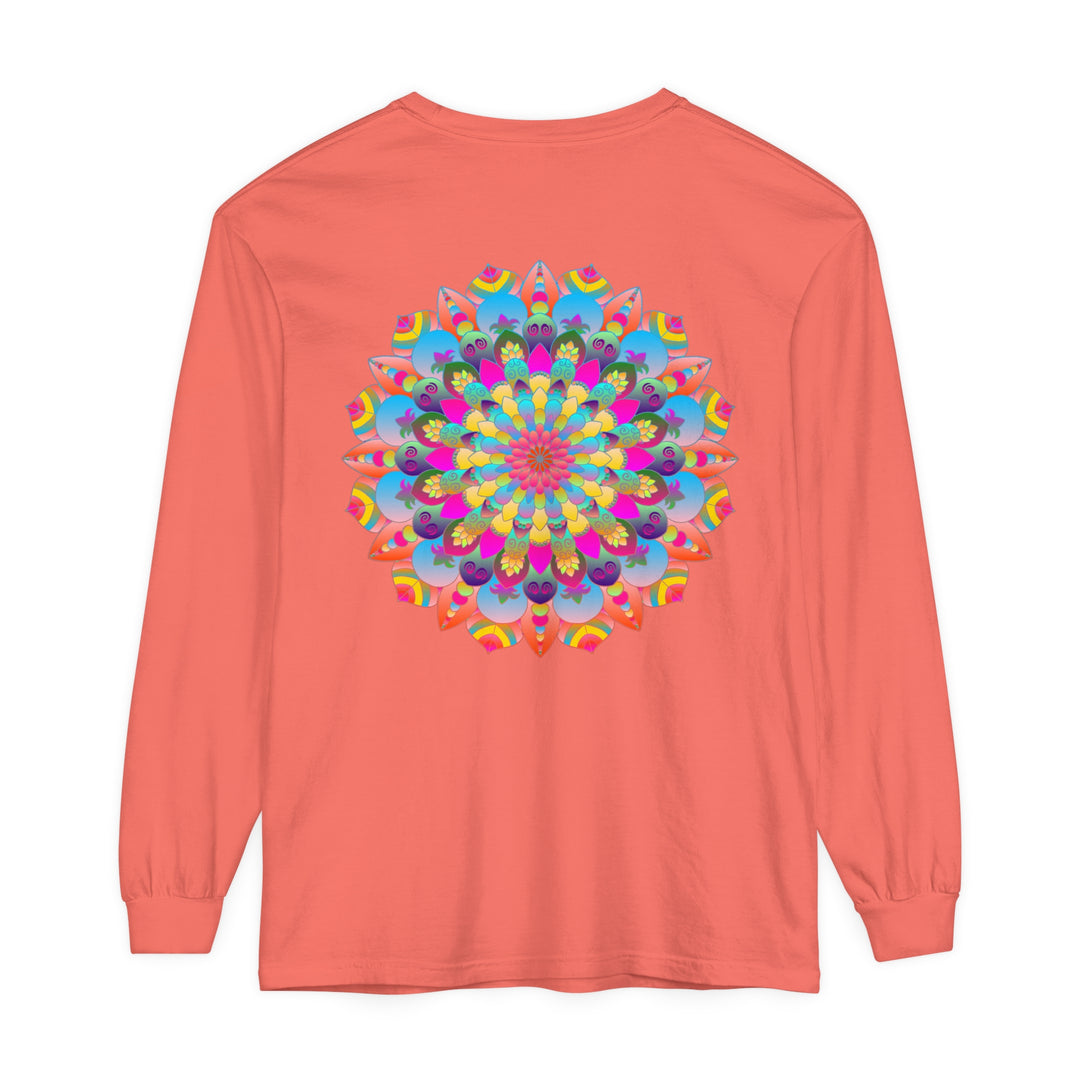 Colorful Mandala Long Sleeve T-Shirt - Psychedelic Art 60