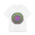 Vibrant Mandala Tee - Colorful Geometric Art t-shirt with intricate and lively design inspired by traditional mandala patterns in a rainbow of colors