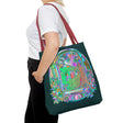 Beautiful and intricate Mystical Nature Mandala Tote Bag with colorful design