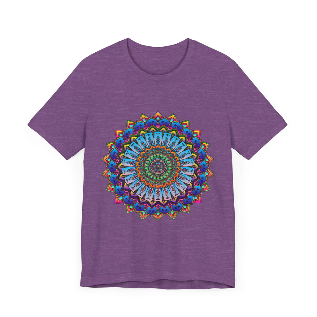 Vibrant Mandala Tee featuring a colorful and intricate design perfect for adding a pop of color to your wardrobe