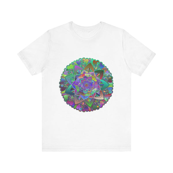 Vibrant Mandala Tee with colorful and psychedelic design, perfect for adding a pop of brightness and energy to your wardrobe