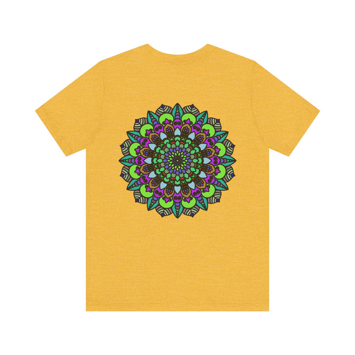 Beautiful Mandala Peace Tee with intricate design representing spiritual harmony and tranquility, perfect for promoting a sense of peace and balance in one's life