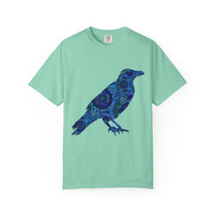 Blue Mandala Raven T‑Shirt — Inner Protection Crow Graphic Tee