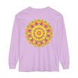 Colorful and intricate mandala design long sleeve t-shirt for all genders