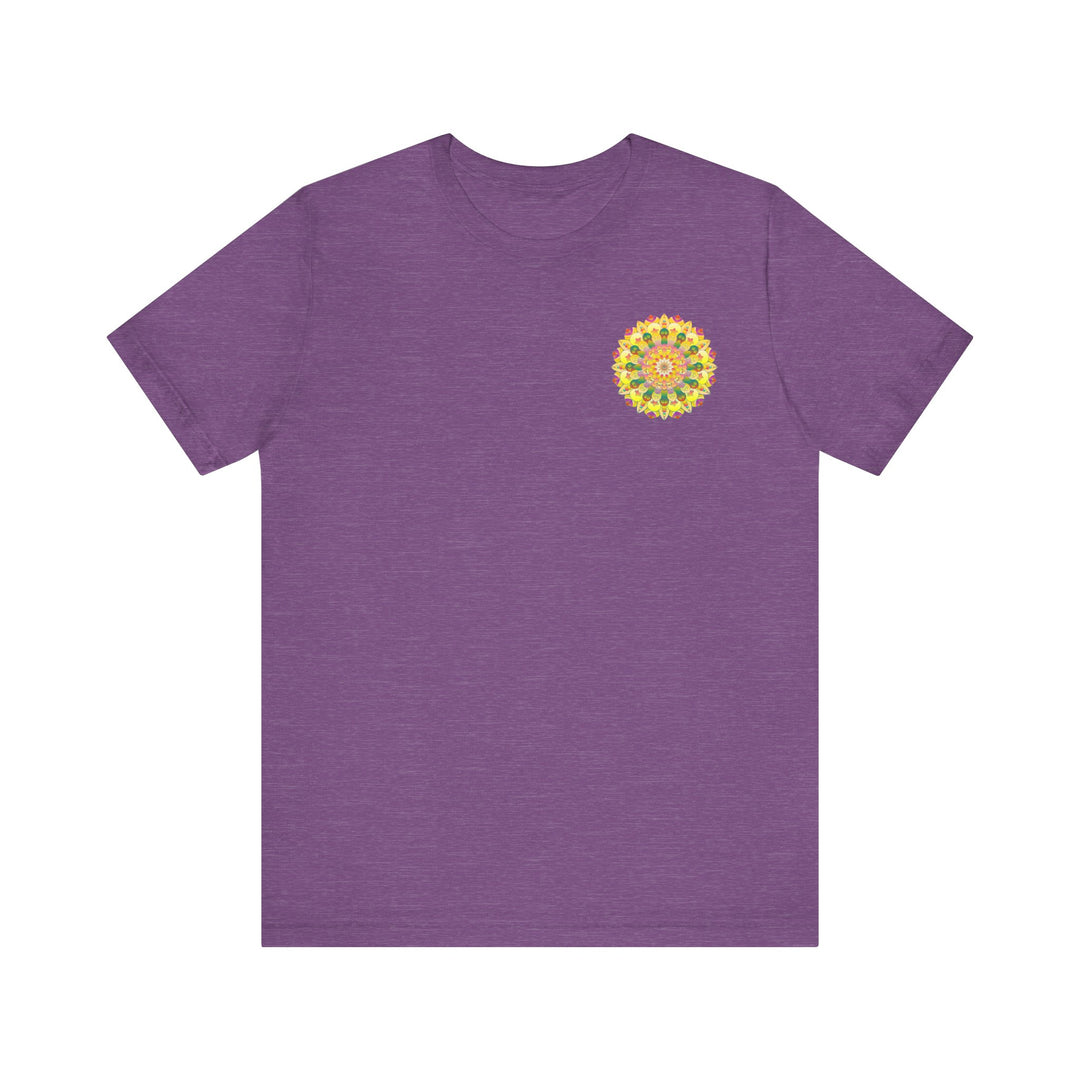 Vibrant Mandala Tee showcasing intricate spiritual design for inner peace and harmony