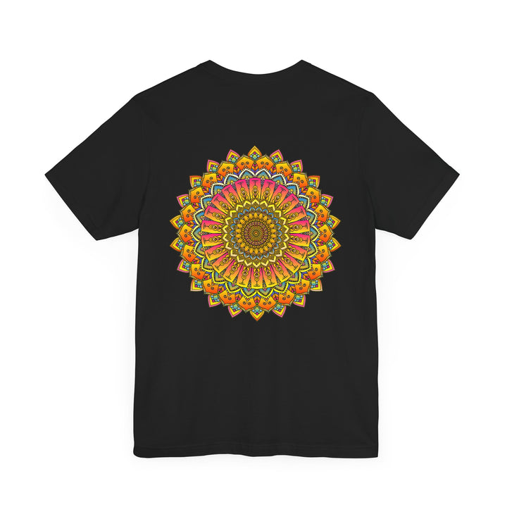 Vibrant Mandala Tee featuring intricate design symbolizing spiritual peace and harmony for a peaceful and balanced state of mind and body