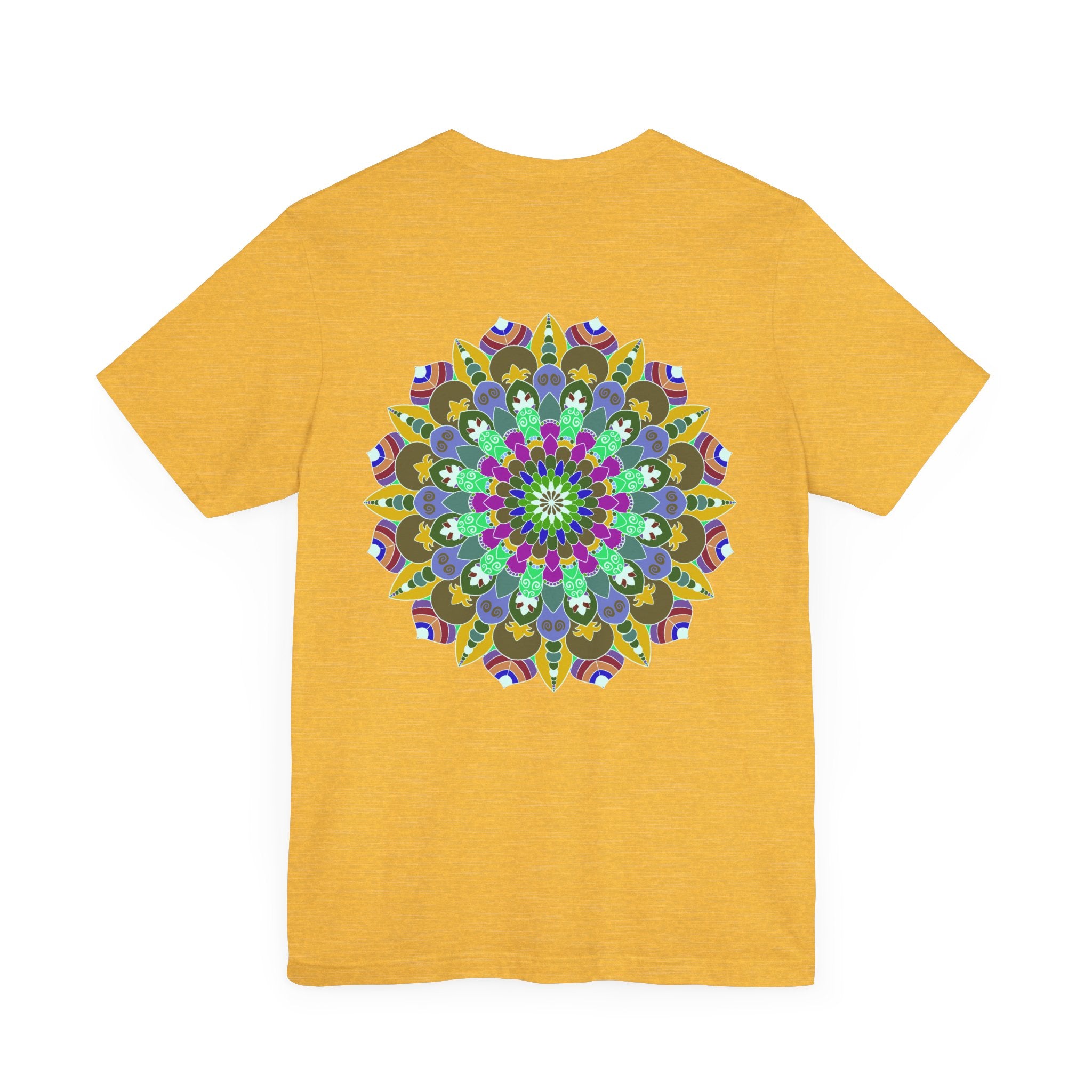 Beautiful Vibrant Mandala Tee with Spiritual Peace and Harmony Design for Calming and Centering Meditation and Yoga Practices