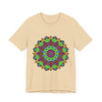 Vibrant Mandala Tee featuring cosmic and interconnected design in bold, eye-catching colors