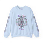 Felpa Mandala "Mamma Potente" in Morbide Tonalità Pastello