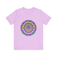 Vibrant Mandala Tee featuring intricate design representing peace, harmony, and balance
