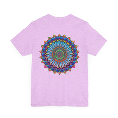 Colorful and intricate Vibrant Mandala Tee promoting spiritual peace and harmony