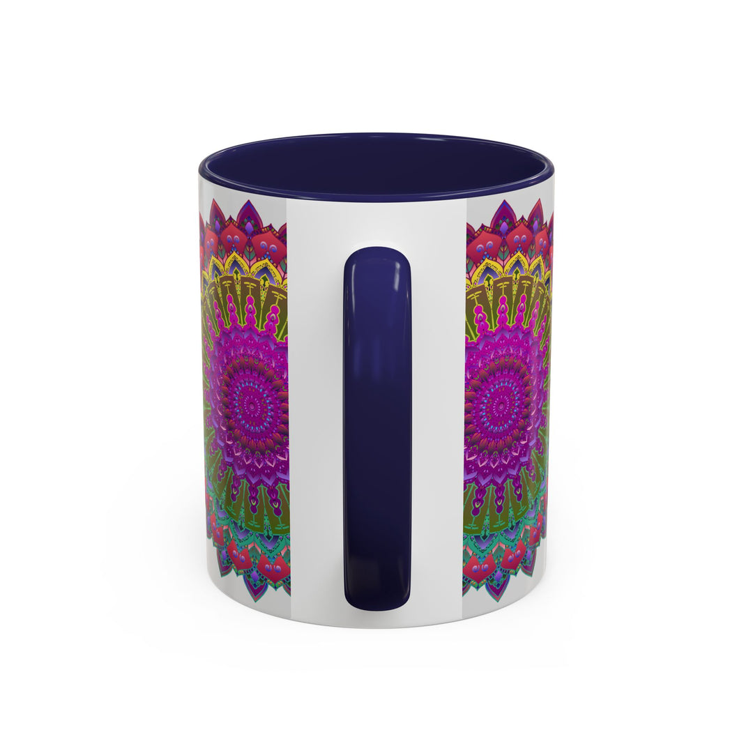 Intricately Designed Mandala Art Mug in Bright and Vibrant Colors