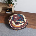 Cuscino da pavimento per gatti Dark Academia — Cuscino Cozy Study Companion