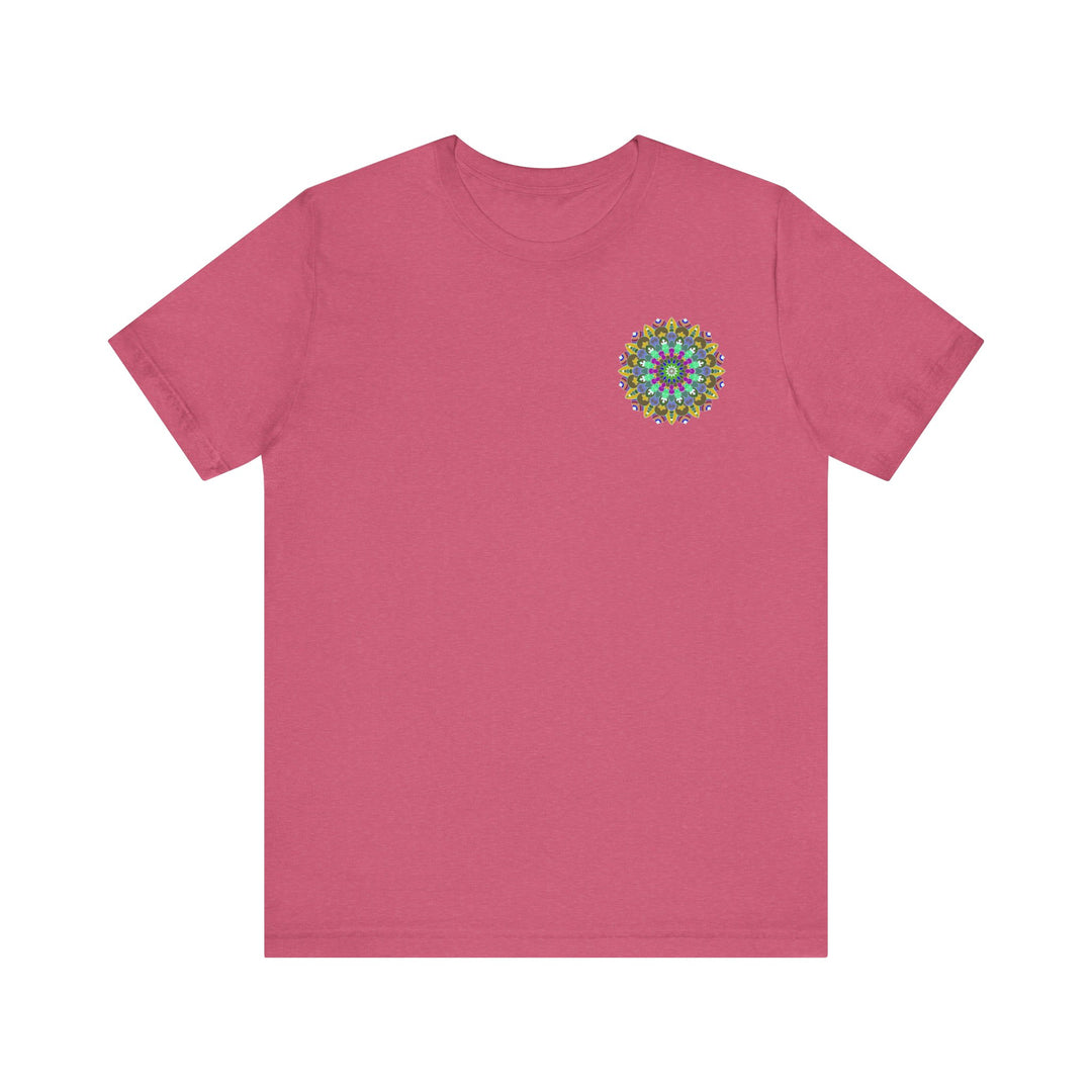 Vibrant Mandala Tee featuring a beautiful and intricate design representing spiritual peace and harmony, perfect for bringing positive energy into your wardrobe