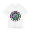 Vibrant Mandala Tee with Colorful and Intricate Design featuring a beautiful array of intricate patterns and bright, eye-catching colors