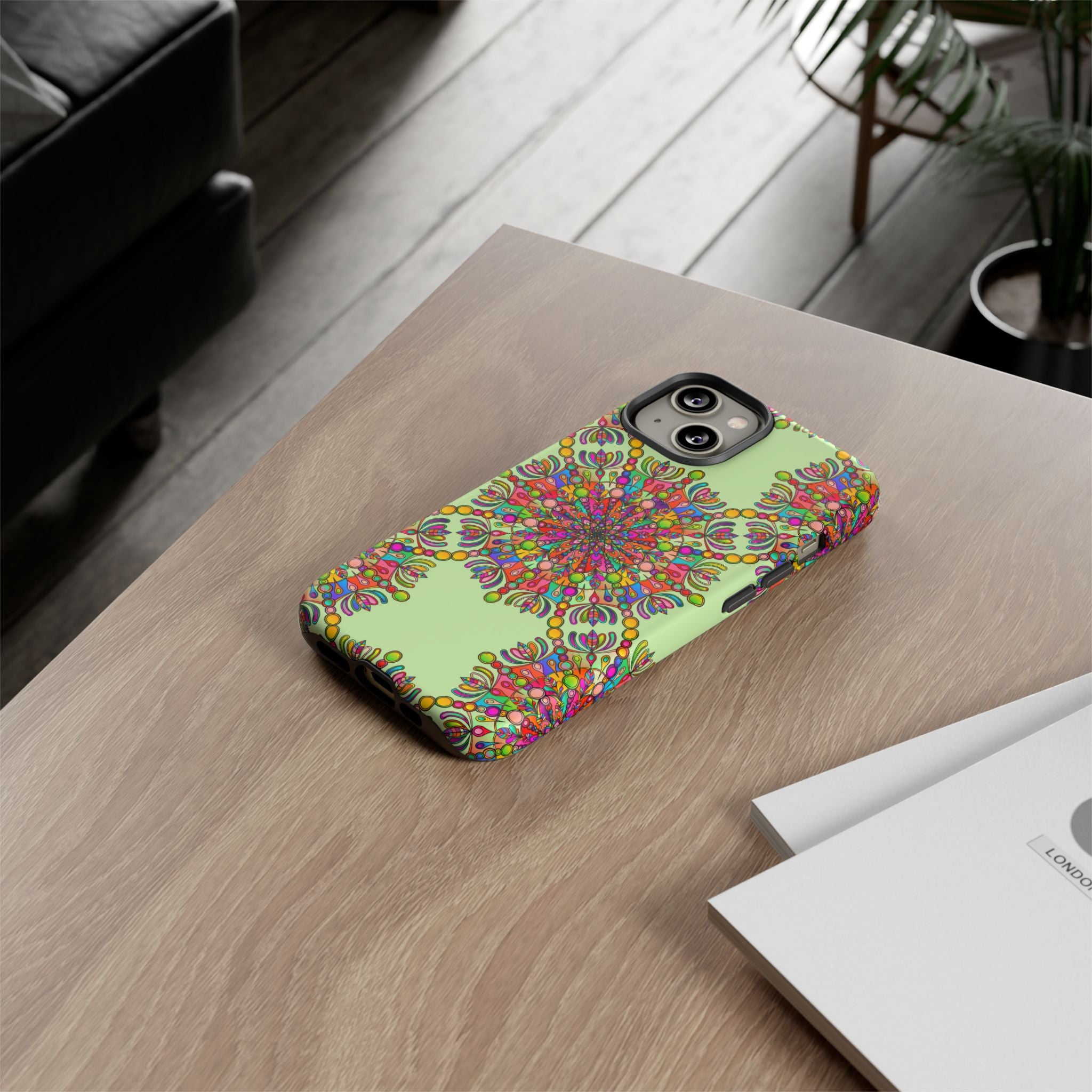 Custodia Vibrant Mandala per iPhone e Google Pixel | Custodie resistenti