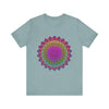 Vibrant Mandala Tee - Colorful Spiritual Art, featuring intricate geometric patterns and vibrant colors, perfect for yoga and meditation practices