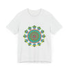 Vibrant and colorful psychedelic mandala tie dye t-shirt for men and women