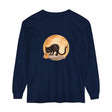 Black Cat & Moon Halloween T-Shirt with Spooky Design for Trick-or-Treating