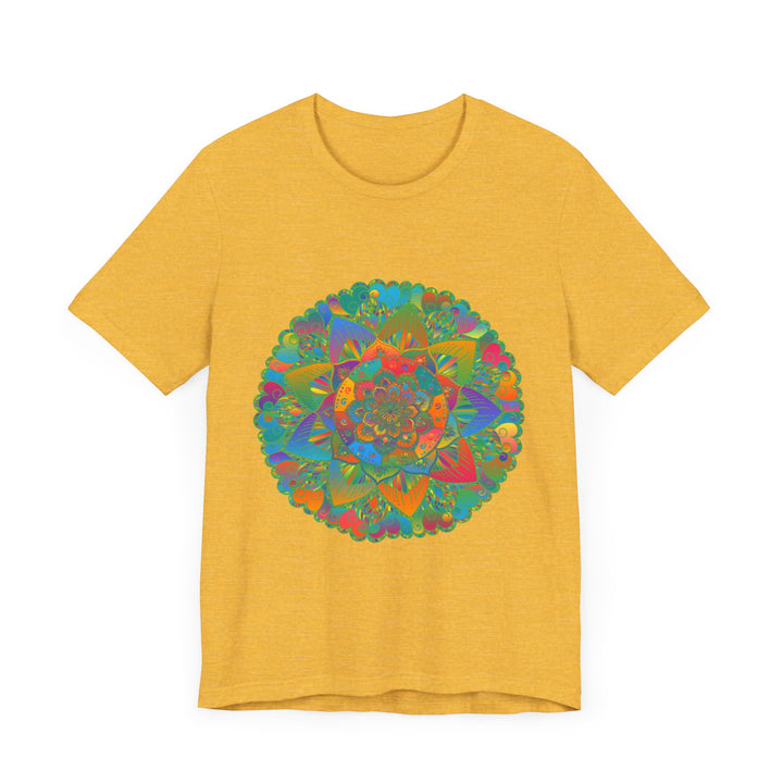 Vibrant Mandala Tee featuring a beautiful design, promoting peace and tranquility