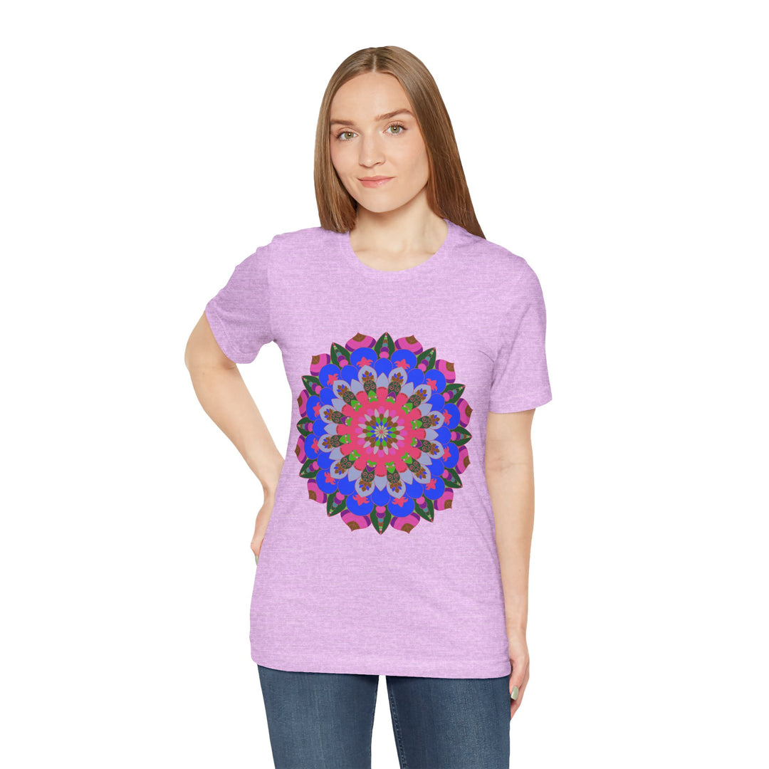 Colorful Mandala Geometric T-Shirt featuring vibrant and intricate designs inspired by traditional patterns and shapes