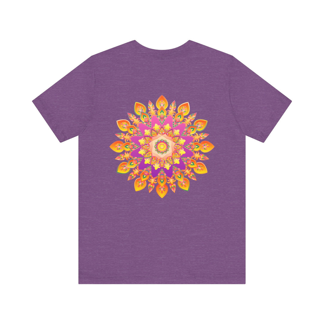 Vibrant Mandala T-Shirt featuring intricate design representing peace and harmony