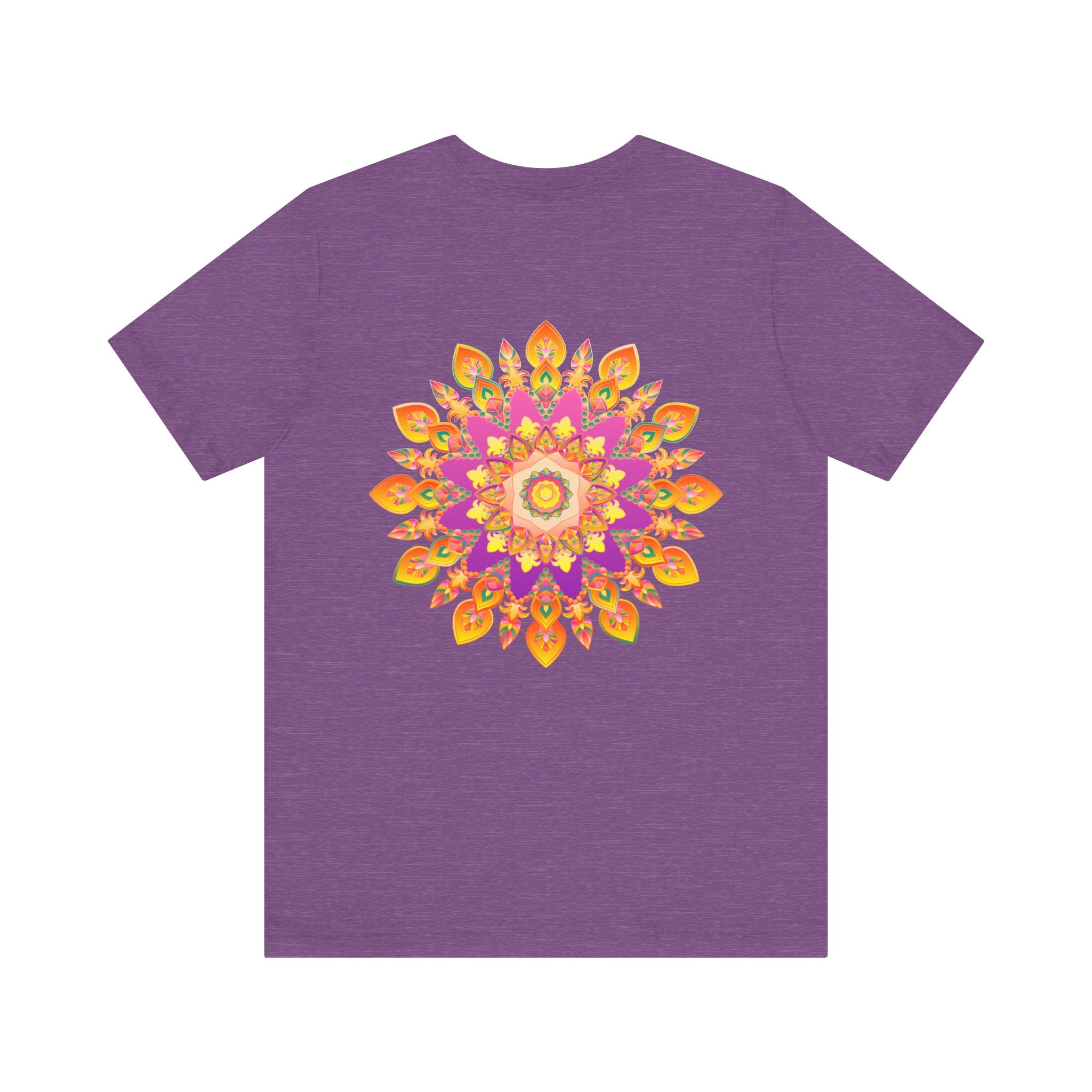 Vibrant Mandala T-Shirt featuring intricate design representing peace and harmony