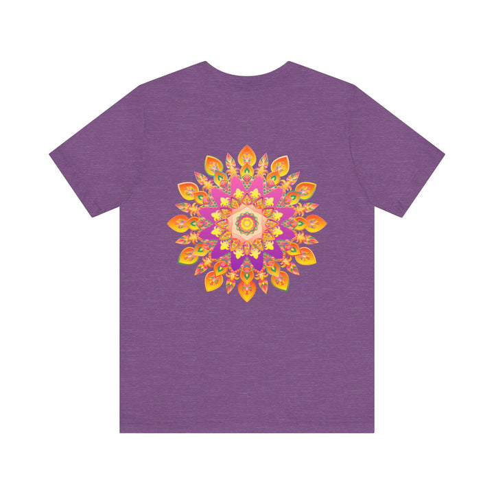 Vibrant Mandala T-Shirt featuring intricate design representing peace and harmony