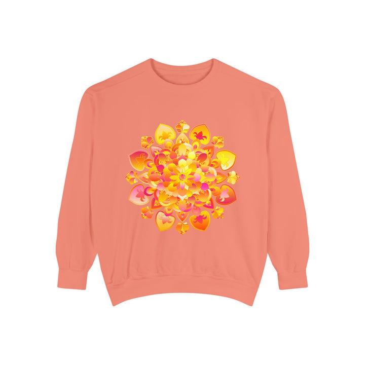 Trendy and comfortable sweatshirt featuring a mesmerizing mandala design