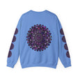 Unisex Heavy Blend™ Crewneck Sweatshirt with Purple Mandala Design, comfortable and stylish