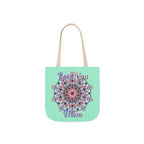 Mandala 'Love You Mom' Canvas Tote — Floral Mother's Day Gift Bag