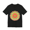 Vibrant Mandala Tee featuring a colorful and intricate design perfect for adding a pop of color to your wardrobe