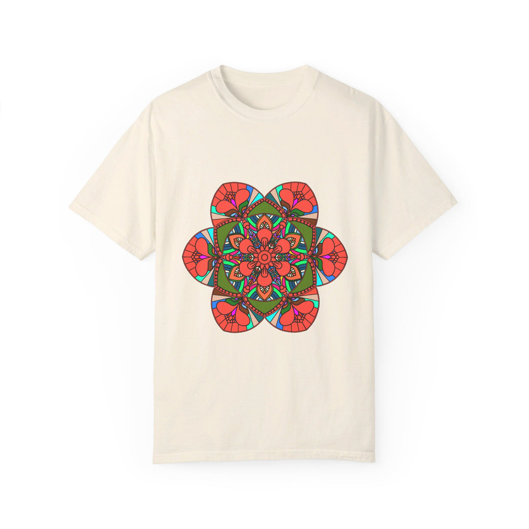 Handmade T-Shirt featuring intricate Mandala pattern design