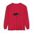Cozy unisex t-shirt with a charming sleeping black cat print