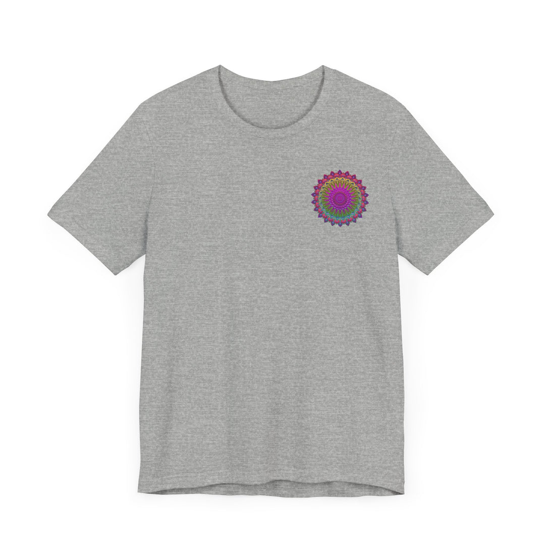 Vibrant Mandala Tee - Spiritual Peace & Harmony: A colorful, intricate mandala design representing spirituality and tranquility