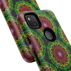 Artistic Mandala Phone Case with Bold Patterns and Modern Flair