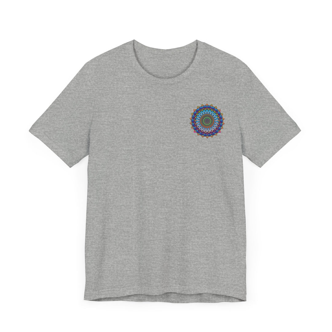 Colorful Mandala Tee promoting inner peace and spiritual well-being