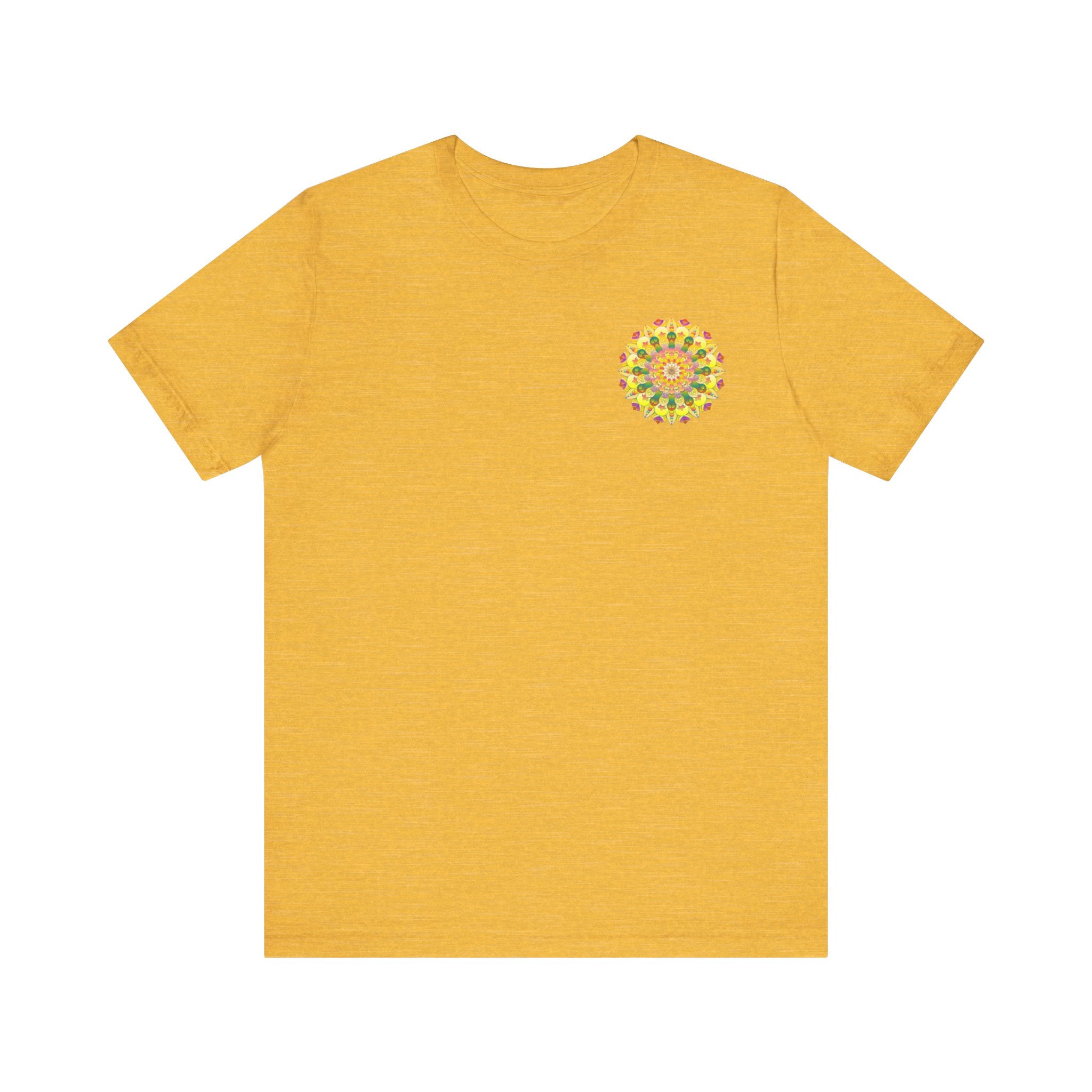 A beautiful and colorful Vibrant Mandala Tee, symbolizing spiritual peace and harmony