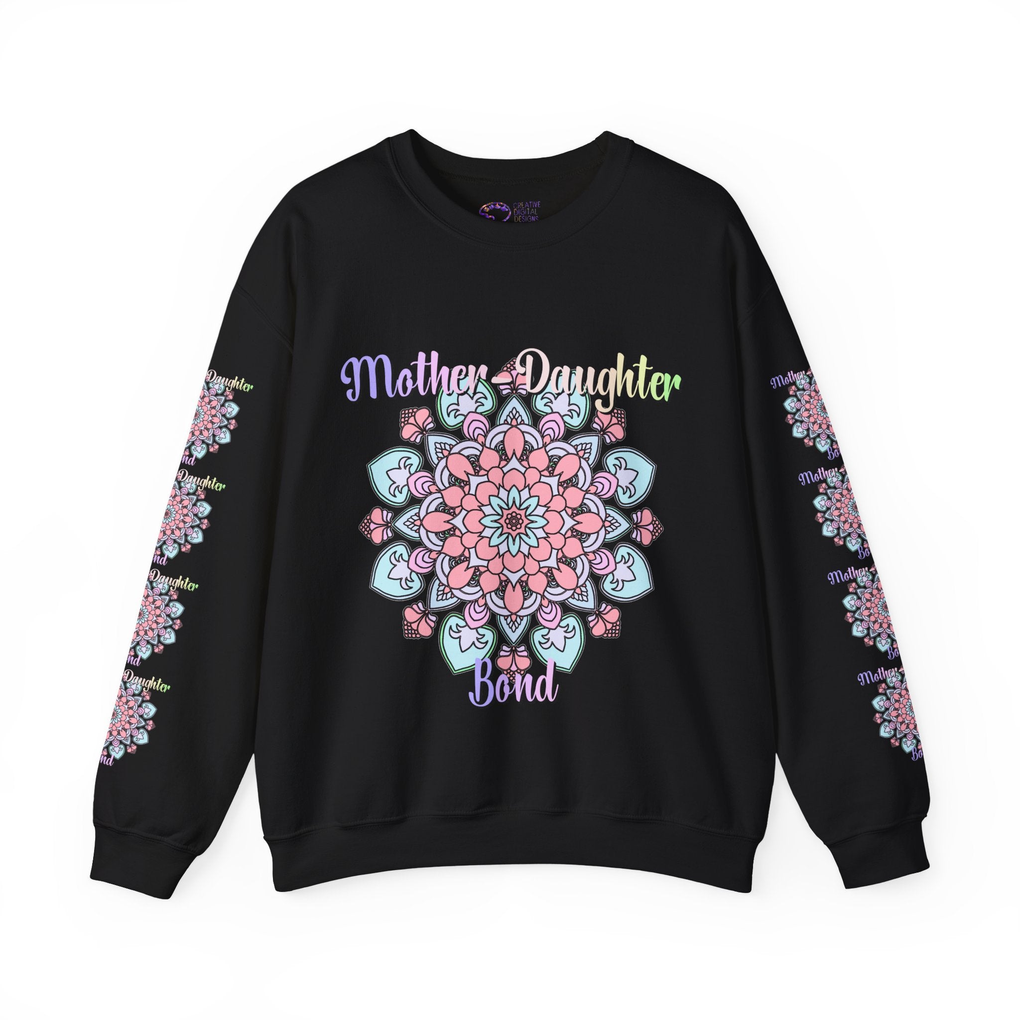 Sweatshirt mit Mandala-Muster zur Feier der Mutter-Tochter-Liebe