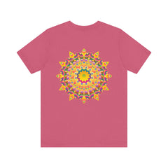 Vibrant Mandala Tee - Peace & Harmony: A colorful and intricate mandala design, representing peace and harmony, on a comfortable and stylish t-shirt